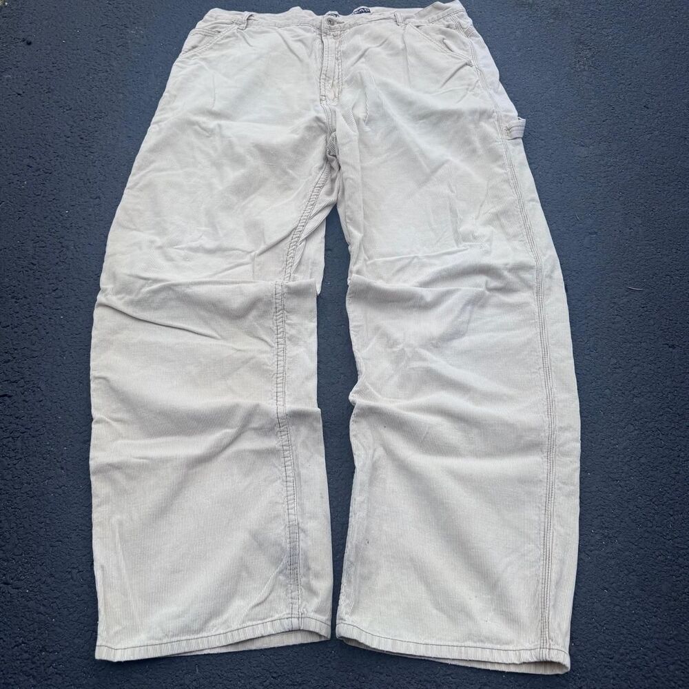 Bullhead Men's Cream and Tan Trousers - Picture 4 of 4